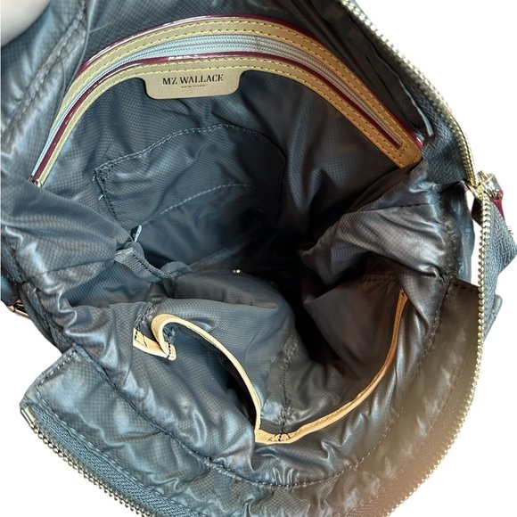 MZ Wallace Crosby Hobo Quilted Black Crossbody Bag Magnet color - Picture 4 of 7